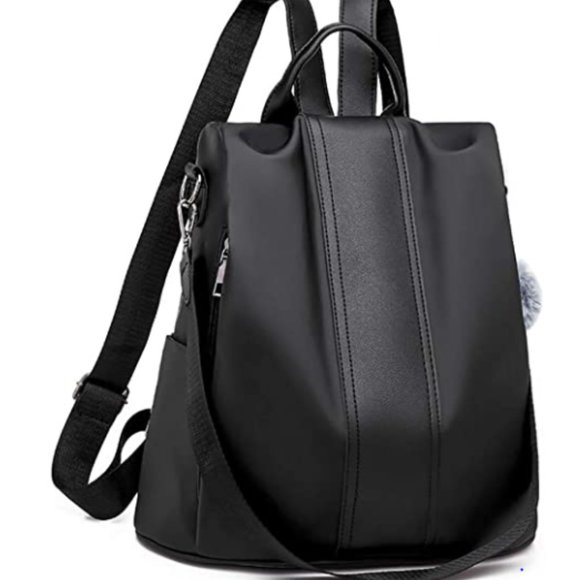 cute black backpack purse
